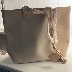 Large New Tan Tote Bag